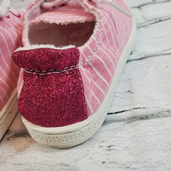 Girl pink stripe with sparkle shoes - Picture 7 of 8